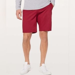 Lululemon Men's Oxblood Red Warpstreme Stretchy Chino Commission Short 9" 32